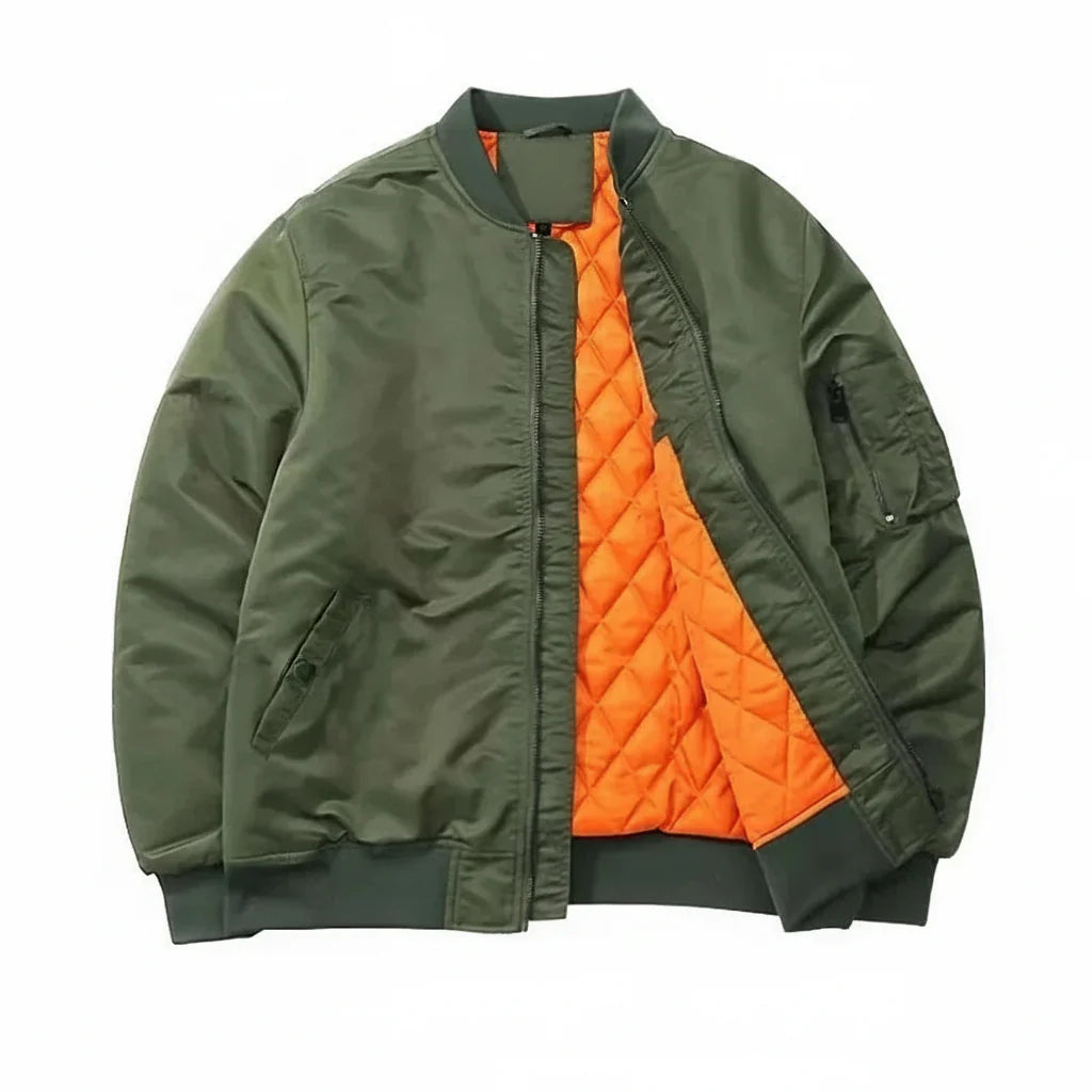 Classic Flight Bomber Jacket for Men - BritishElegance