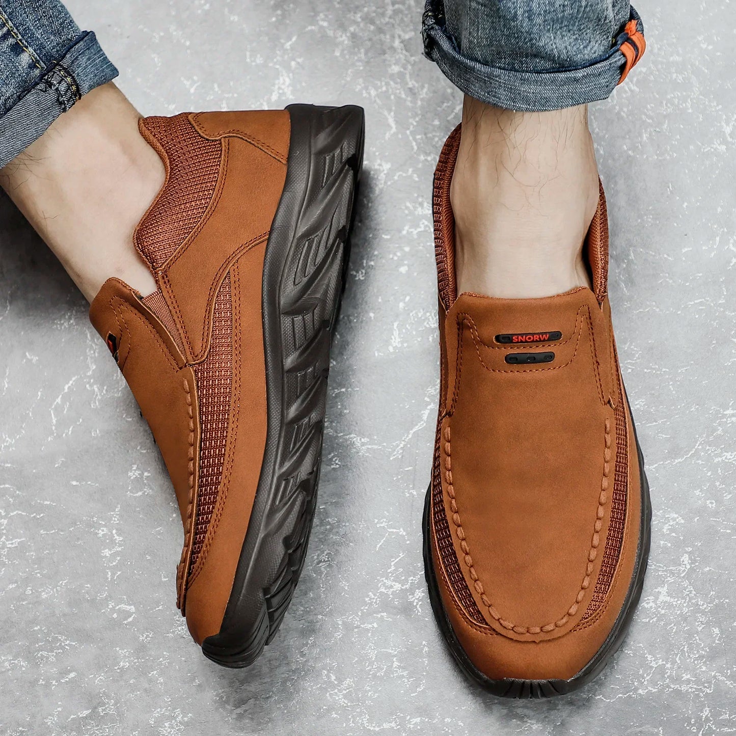 Breathable Leather Sneakers