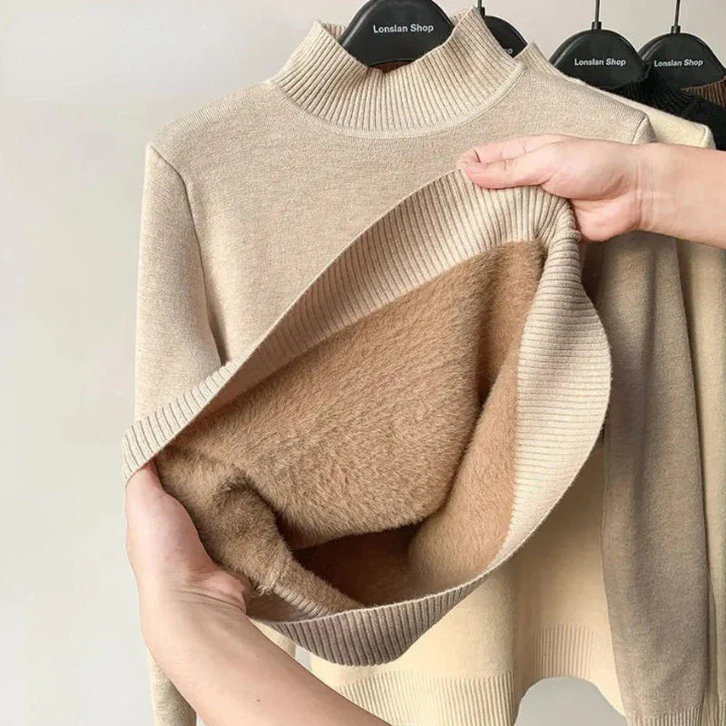 Soft Winter Crew Neck Sweatshirt - BritishElegance