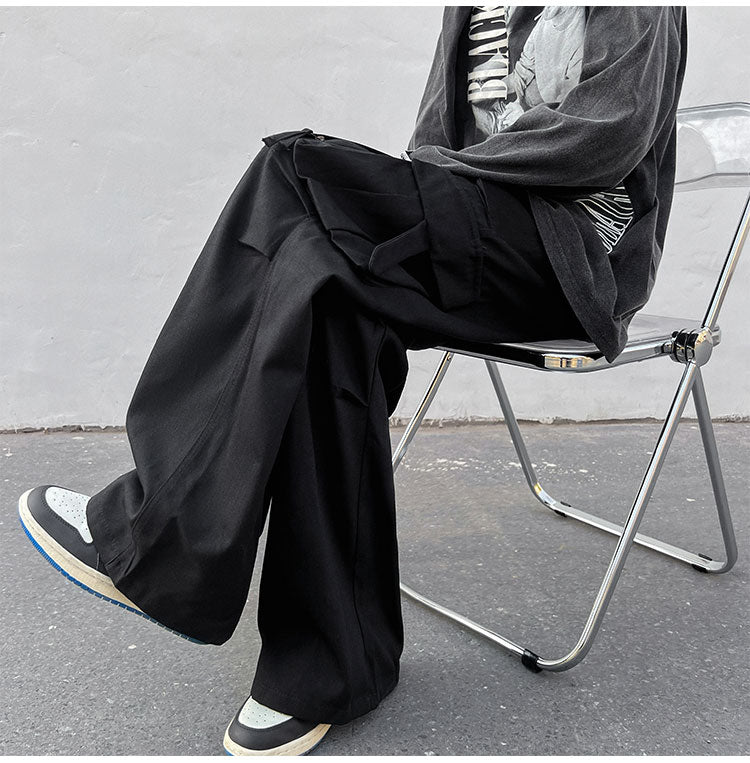 Comfortable Classic Straight Leg Cargo Pants for Men - BritishElegance