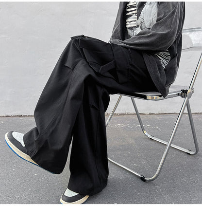 Comfortable Classic Straight Leg Cargo Pants for Men - BritishElegance