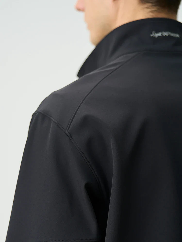 Mark – Black Bomber Jacket Men - Stylish Oversized | Outdoor Jacket