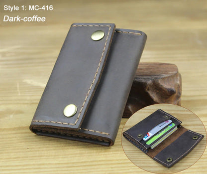 Genuine Brown Leather Card Wallet