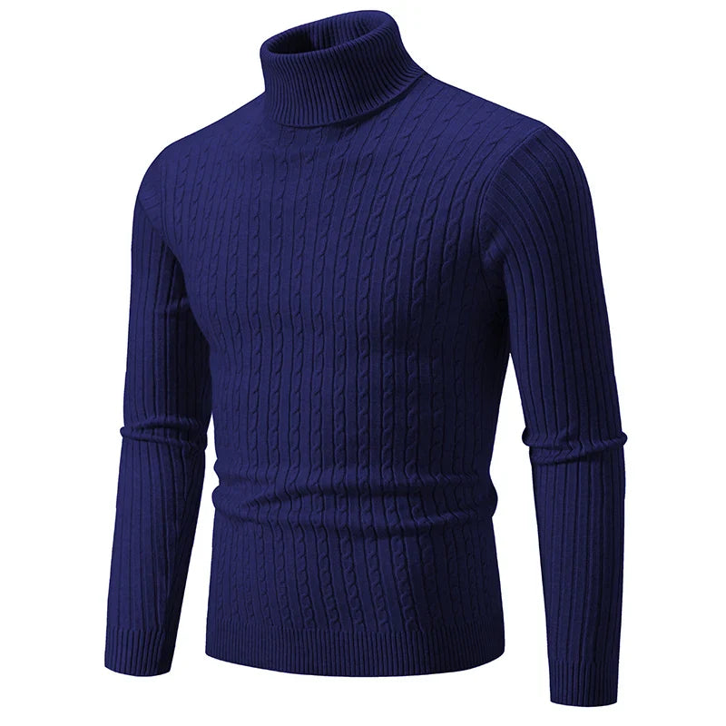 Warm Crew Neck Knit Sweater for Men