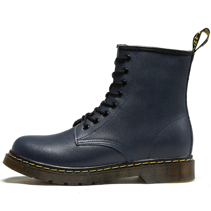 Warm Insulated Leather Chelsea Boots for Men