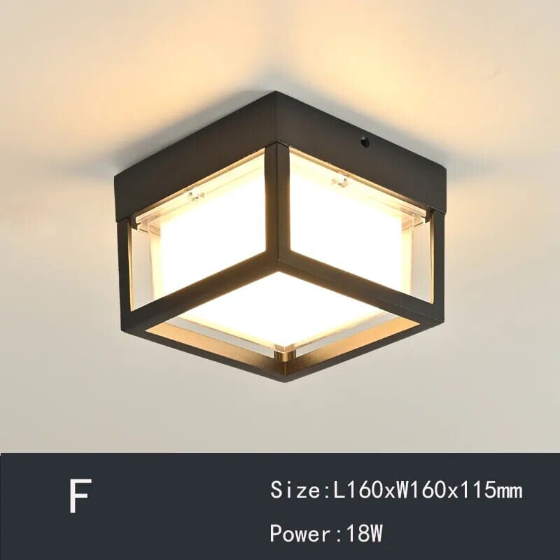 Vintage Patterned Overhead Lighting for Hallways