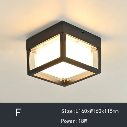 Vintage Patterned Overhead Lighting for Hallways