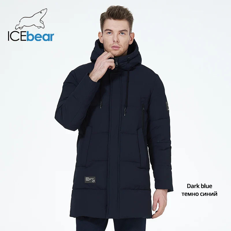 Warm Water-Resistant Puffer Parka Jacket for Men
