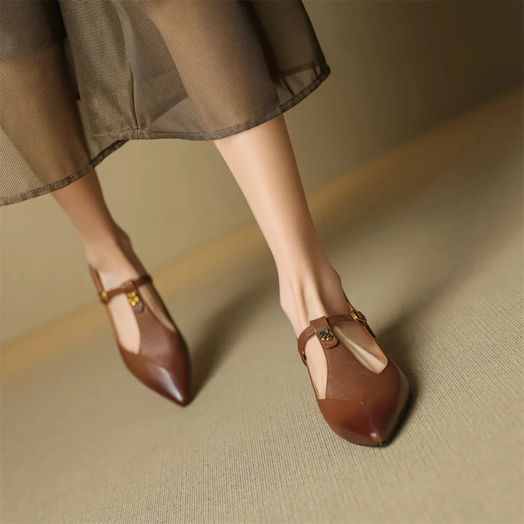 Marlene Genuine Leather Heels