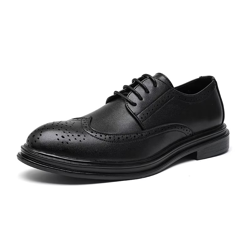 Classic Leather Wingtip Oxfords for Men