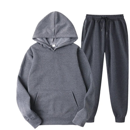 Classic Crew Neck Sweat Suit Set