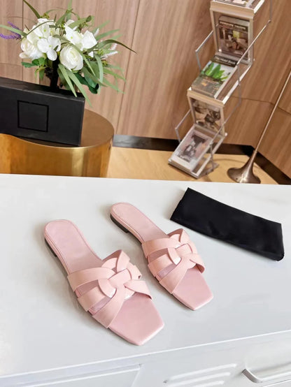 Authentic Leather Comfortable Sandal Slides