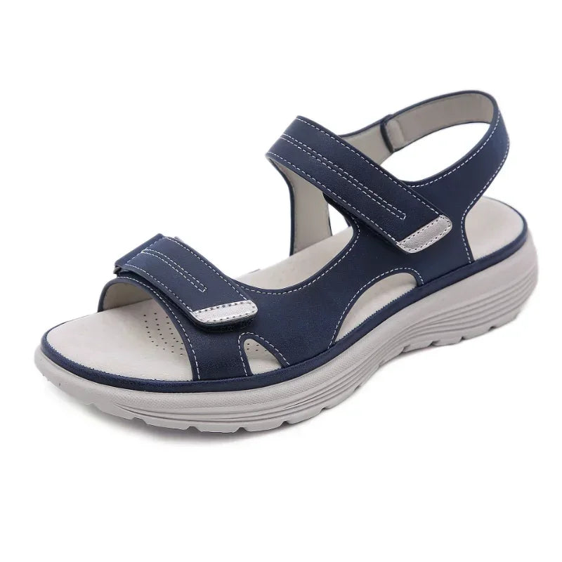 Comfortable High Heel Wedge Sandals for Women - BritishElegance