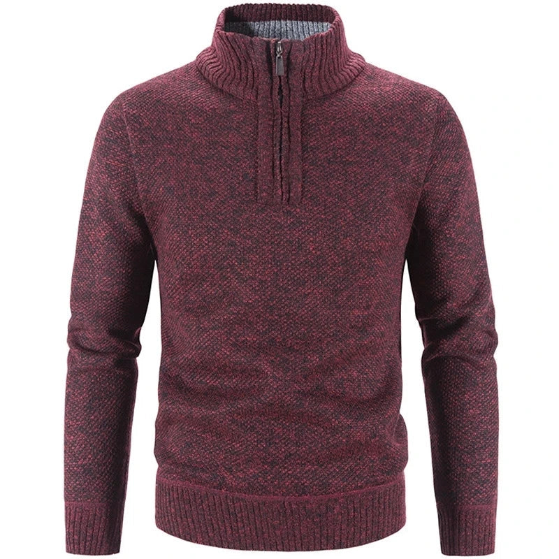 Warm Crew Neck Winter Wool Sweater for Men