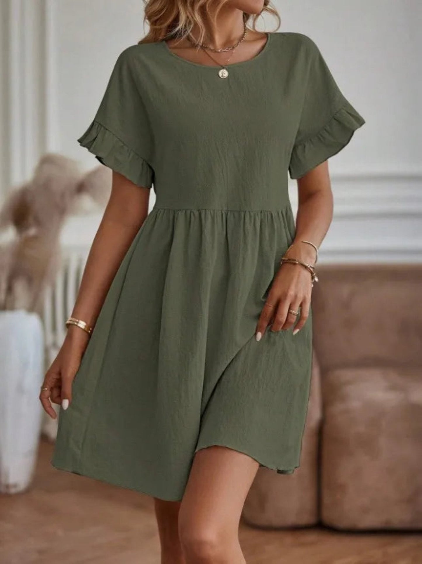 Summer Short Sundress - Lightweight Elegant Dress