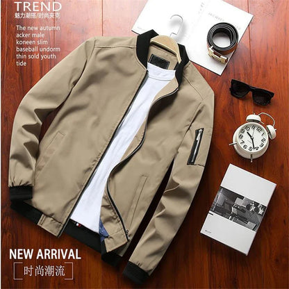 Slim Fit Casual Men's Bomber Jacket