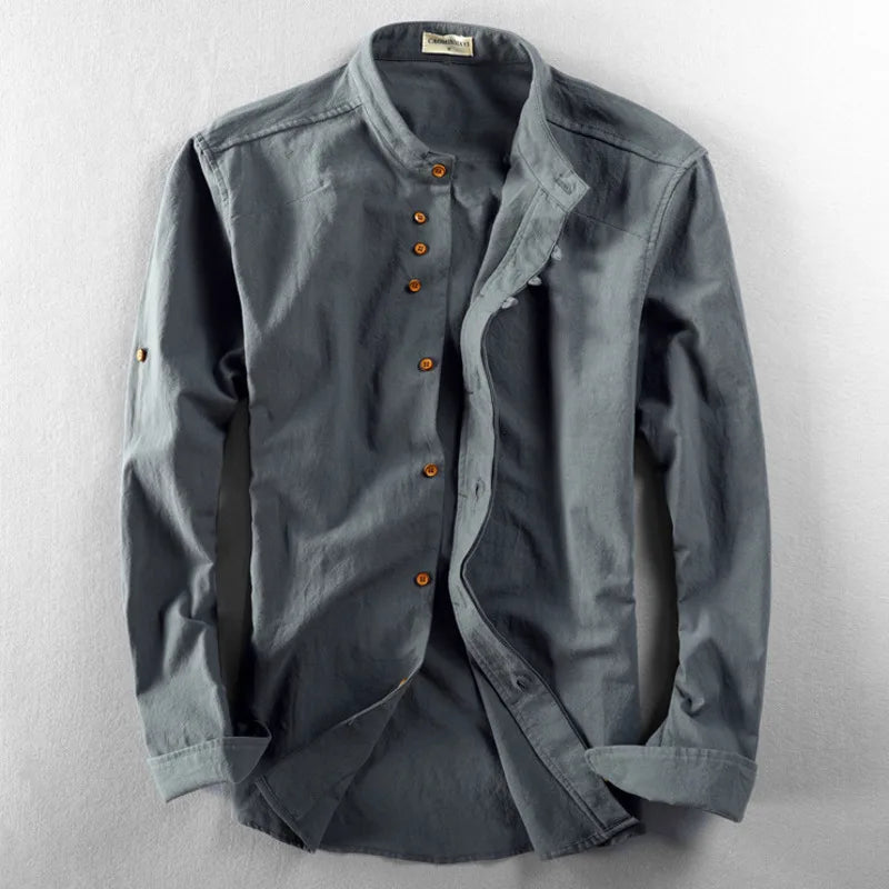 Casual Summer Linen Blend Shirt