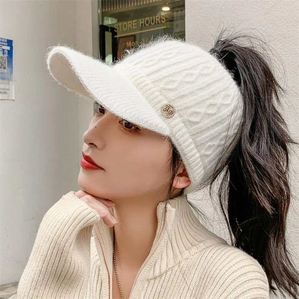 Warm Fuzzy Rabbit Hat for Women - BritishElegance