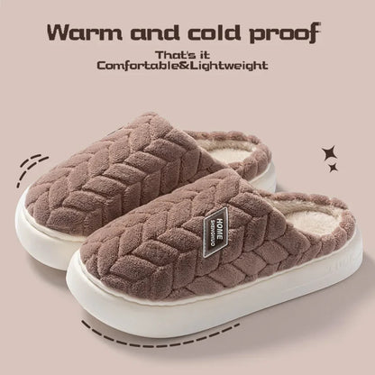 Cozy Women's Fleece Indoor Slippers with Grip Soles