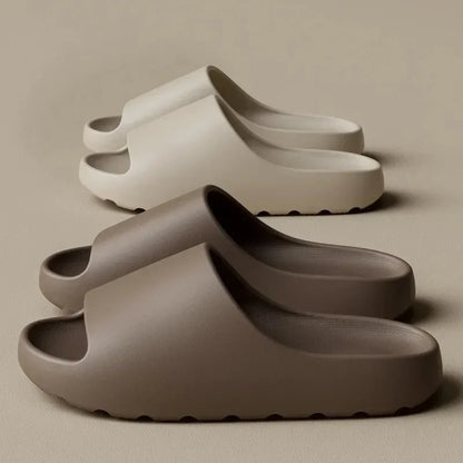 Soft Foam Slide Sandals - Cozy Brown House Slippers - BritishElegance