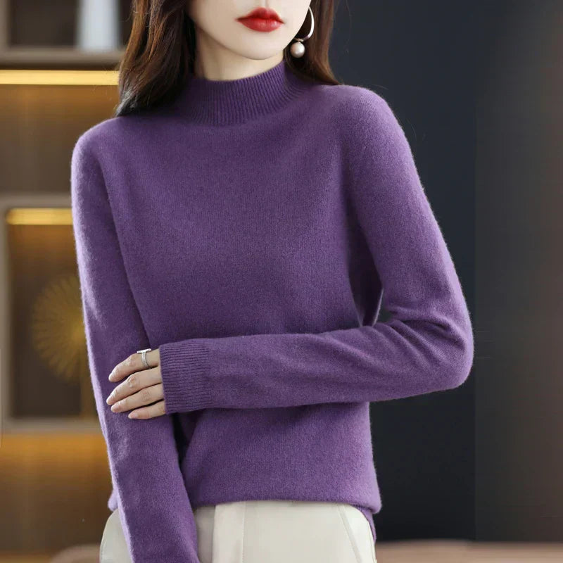 Cozy Pure Wool Women's Winter Sweater