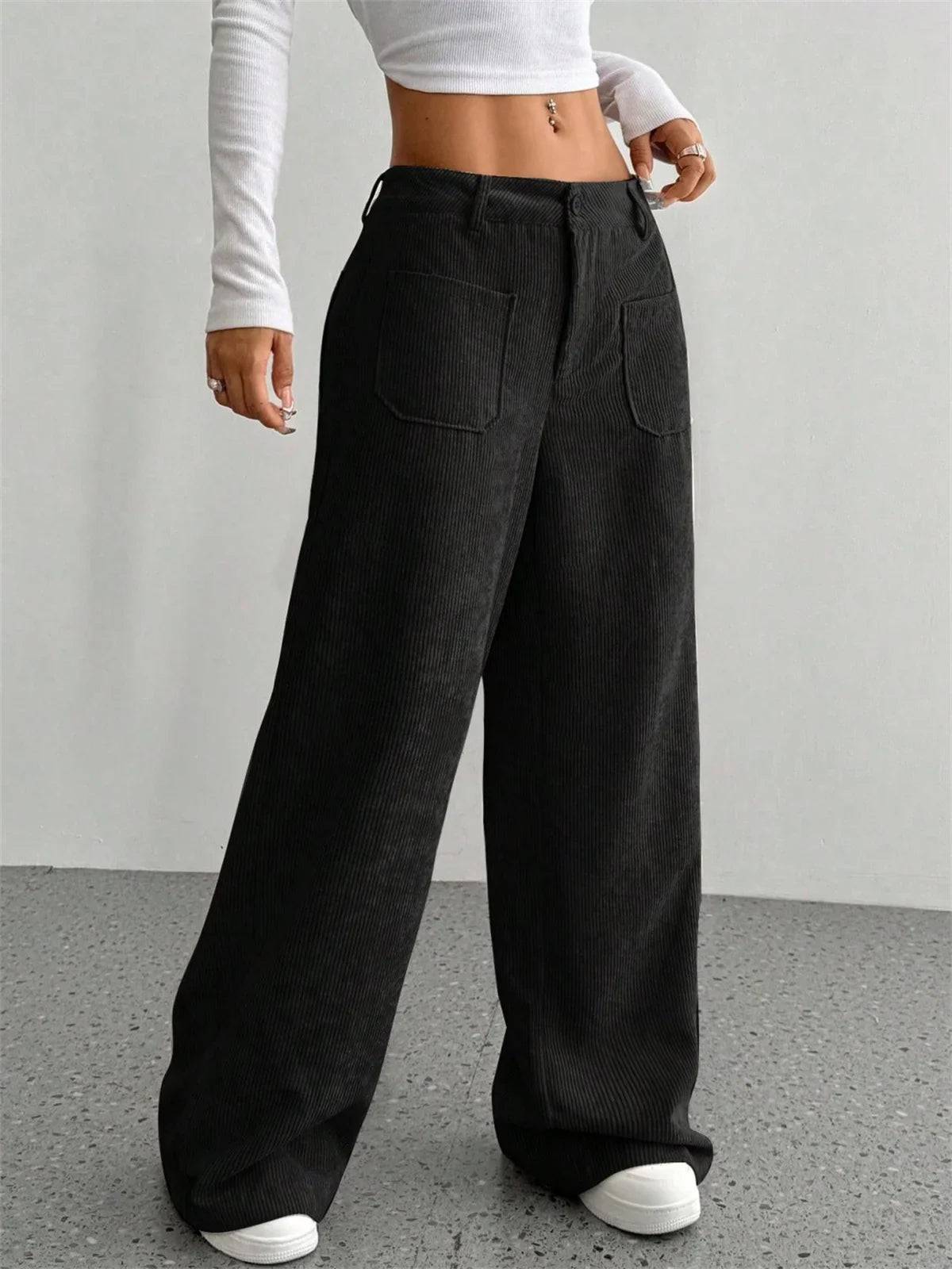 Comfortable Fit Corduroy Pants