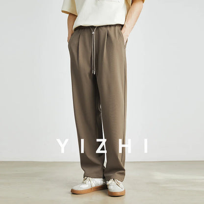 Comfortable Fit Drawstring Pants for Men - BritishElegance