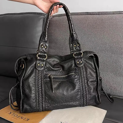 Black Course Handbag - RACHEL