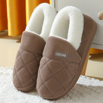 Cozy Faux Fur Slide Slippers – Soft Warm Indoor Shoes