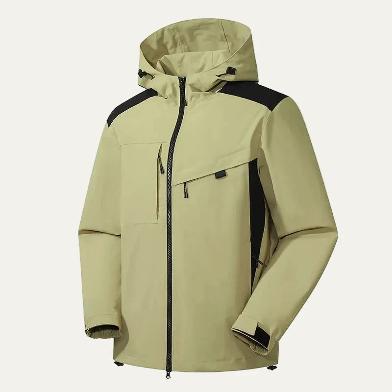 Men’s Minimalist Casual Hooded Technical Jacket