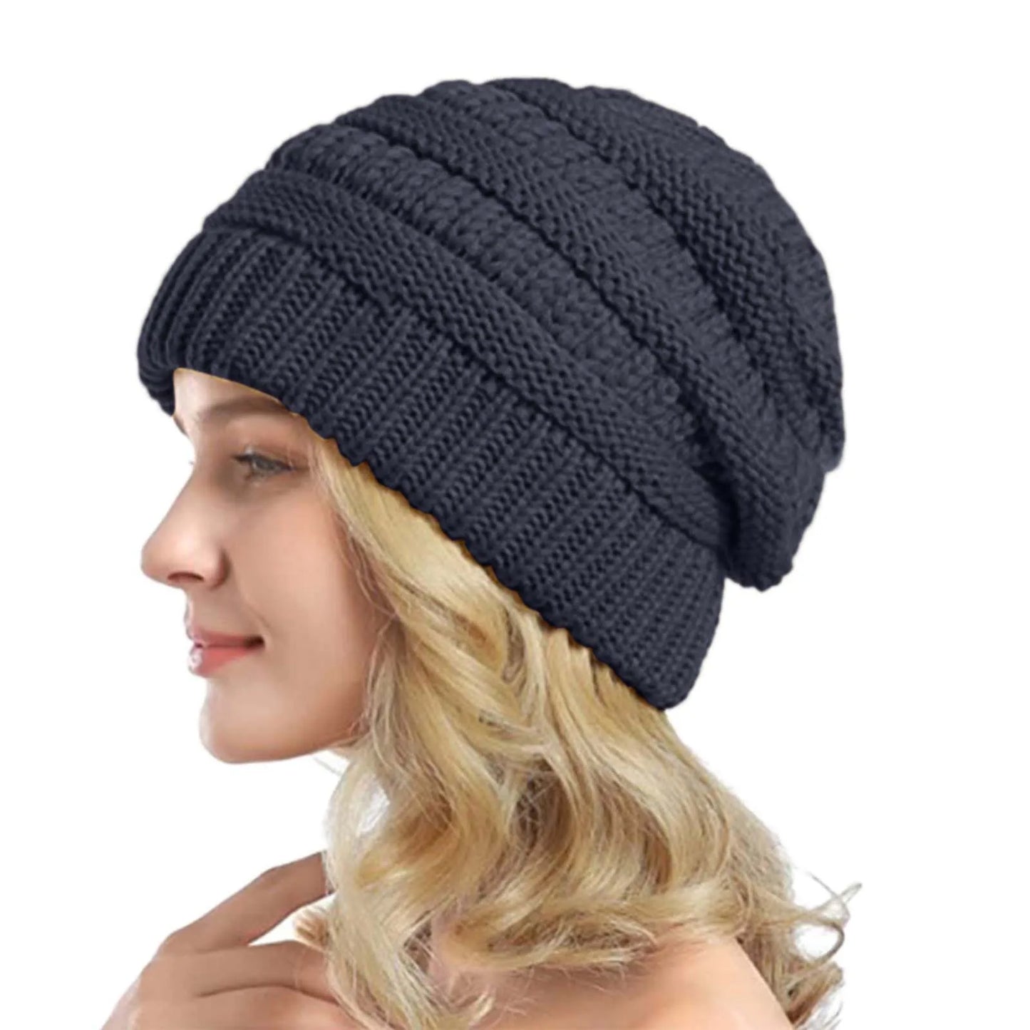 Thick Warm Cable Knit Hat