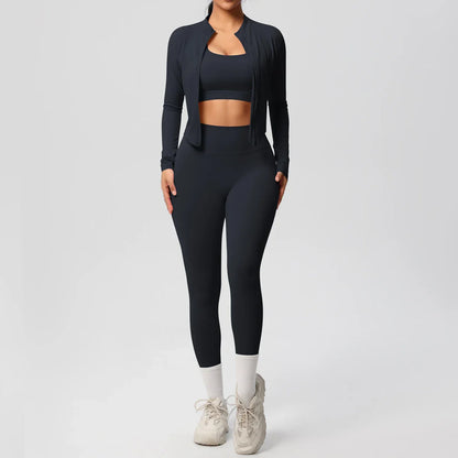 Fitness 3-Piece Sports Outfit for Women