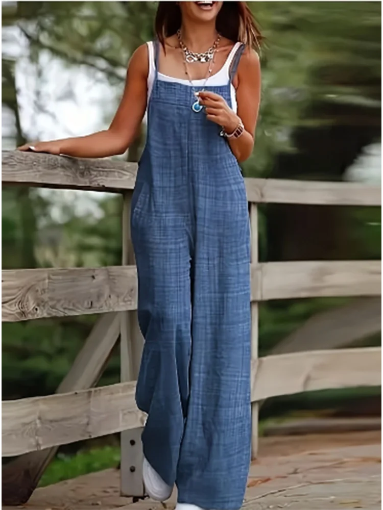 Comfy Womens Summer Romper Jumpsuit with Pockets - BritishElegance