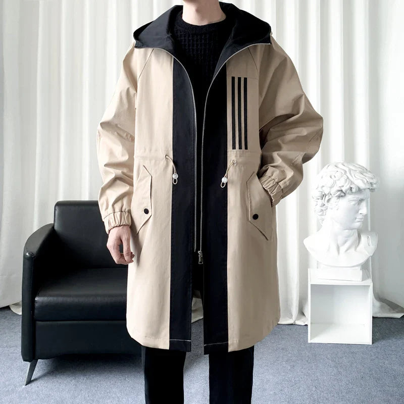Bold Panelled Parka Mens Coat - BritishElegance