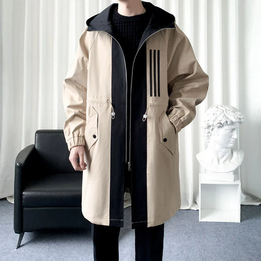 Bold Panelled Parka Mens Coat - BritishElegance