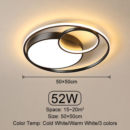 Modern Endless Ring LED Ceiling Lamp