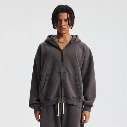 Warm Fleece Zip Up Hooded Jacket