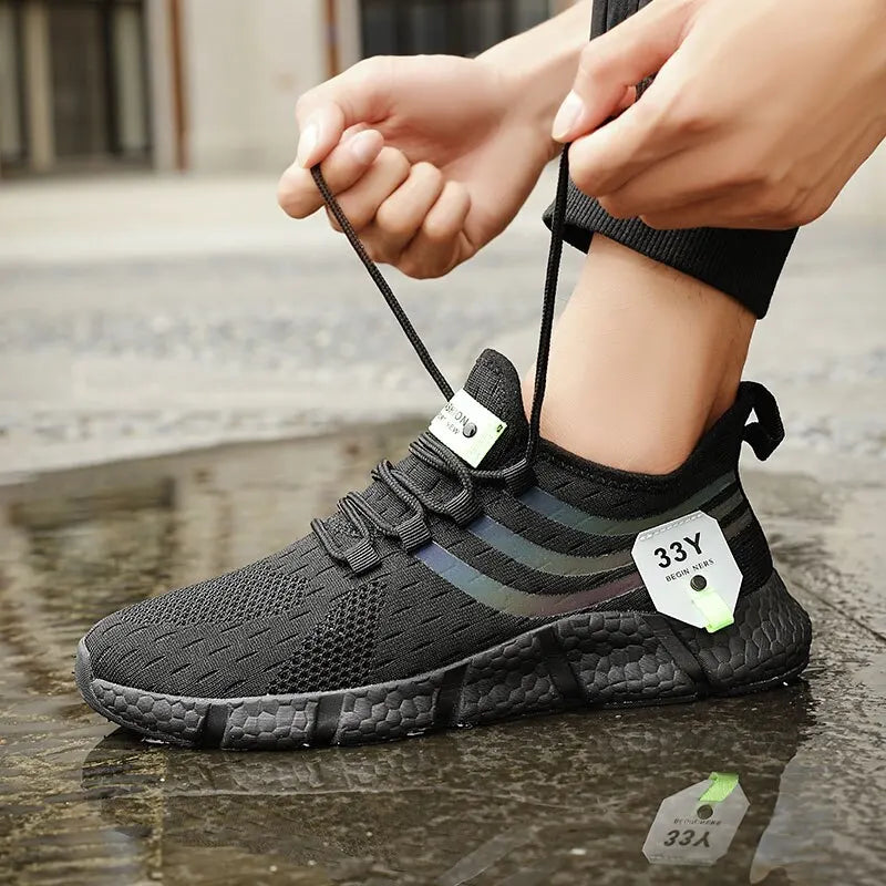 Lightweight Mesh Sneakers Black