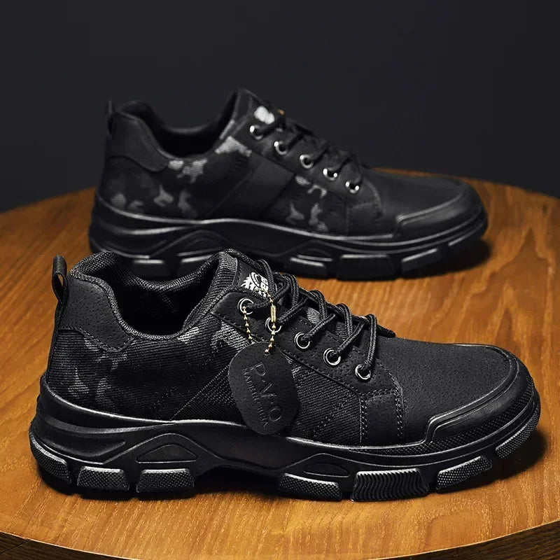 Tactical Camo Lace-Up Work Boots