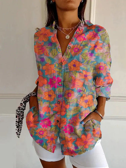 Beautiful Flower Women's Blouse Shirt