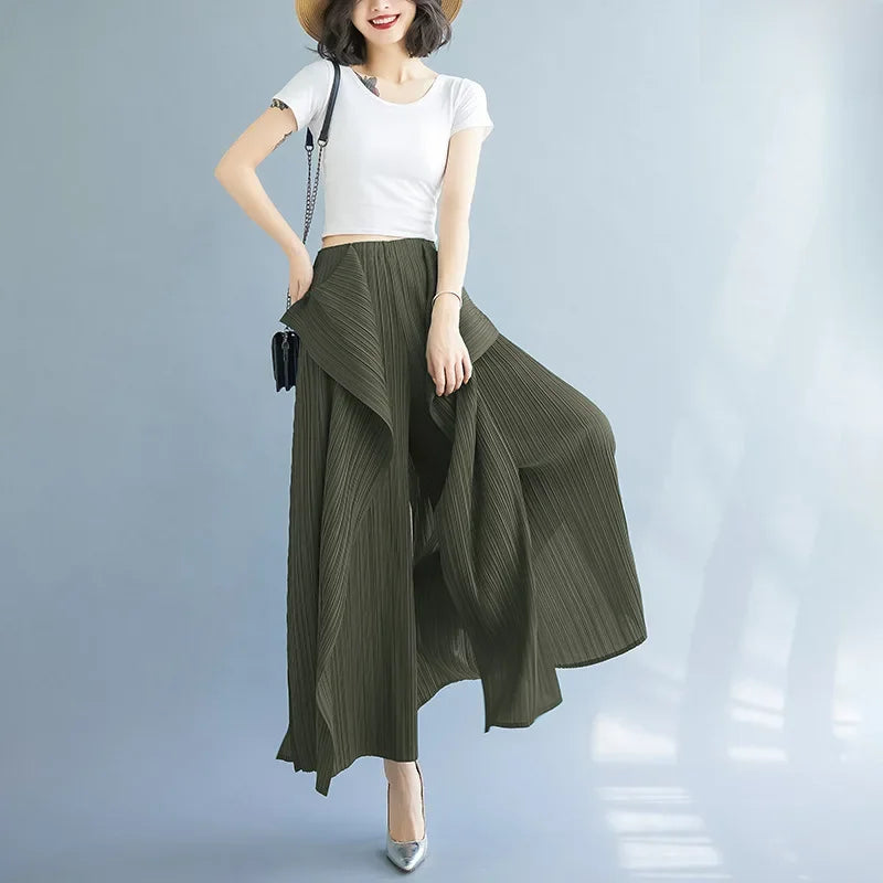 Slim Fit Women's Mermaid Leg Pants Elegant Style