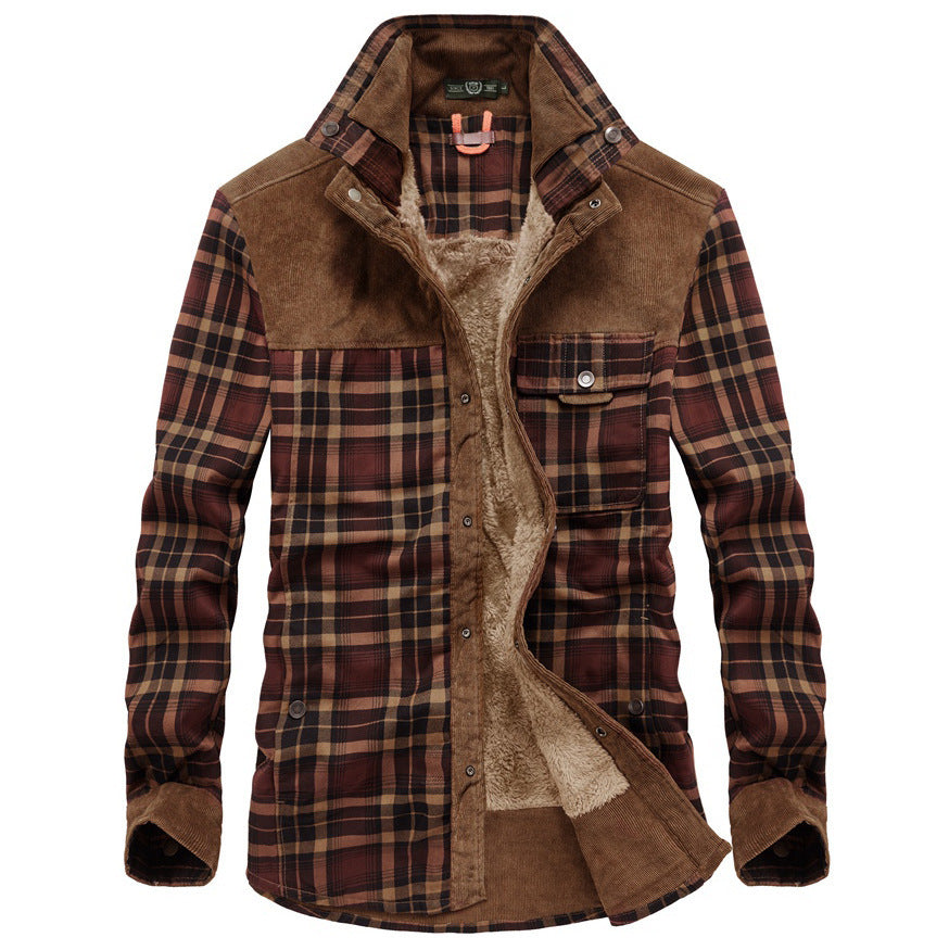 Classic Plaid Shirt with Fleece Lining