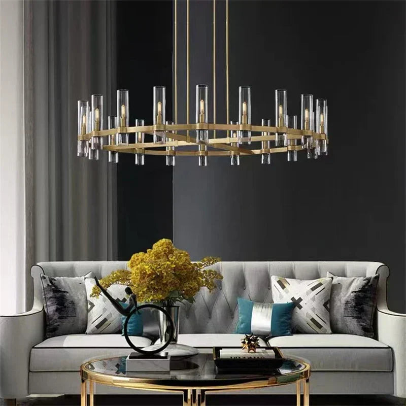 Rustic Country Glass Pendant Light - BritishElegance
