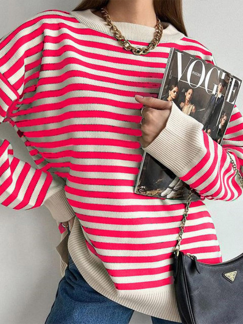 Cozy Oversized Crew Neck Winter Sweater