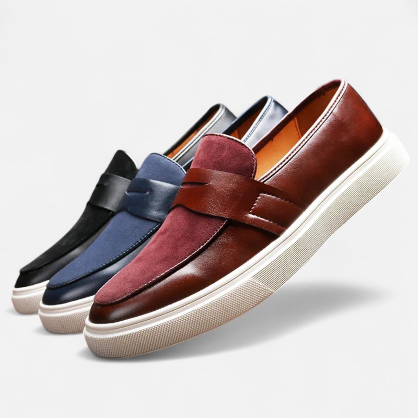 Men’s Hybrid Leather Penny Loafers
