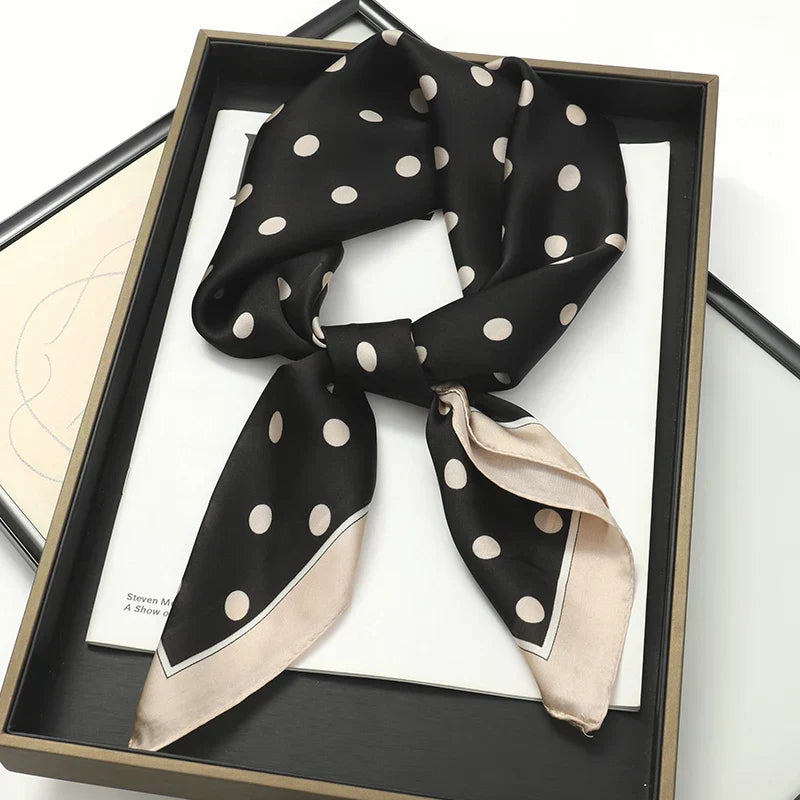 Soft Plaid Scarf for Women Neck Hair Accessory