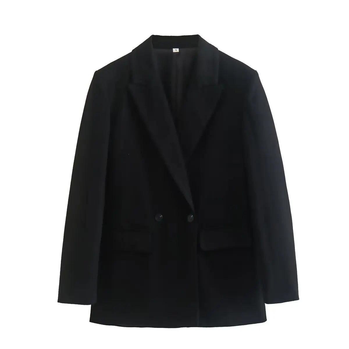 Classic Fit Women's Coat with Pockets and Buttons
