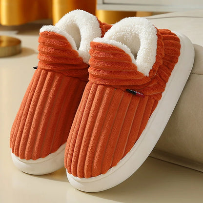 Cozy Faux Fur Slide Slippers – Soft Warm Indoor Shoes