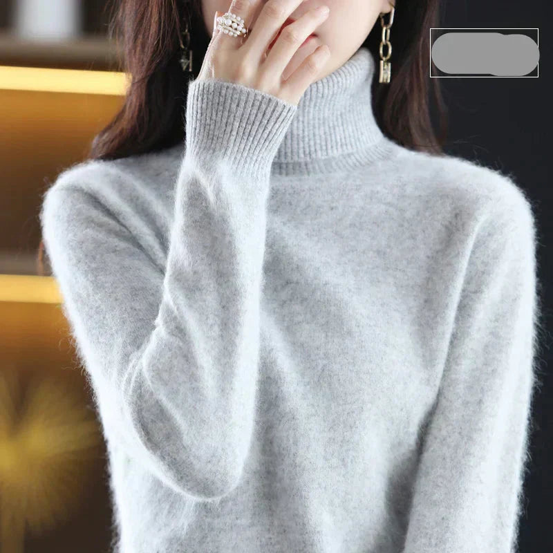 Luxury Soft Cashmere Crew Neck Winter Sweater