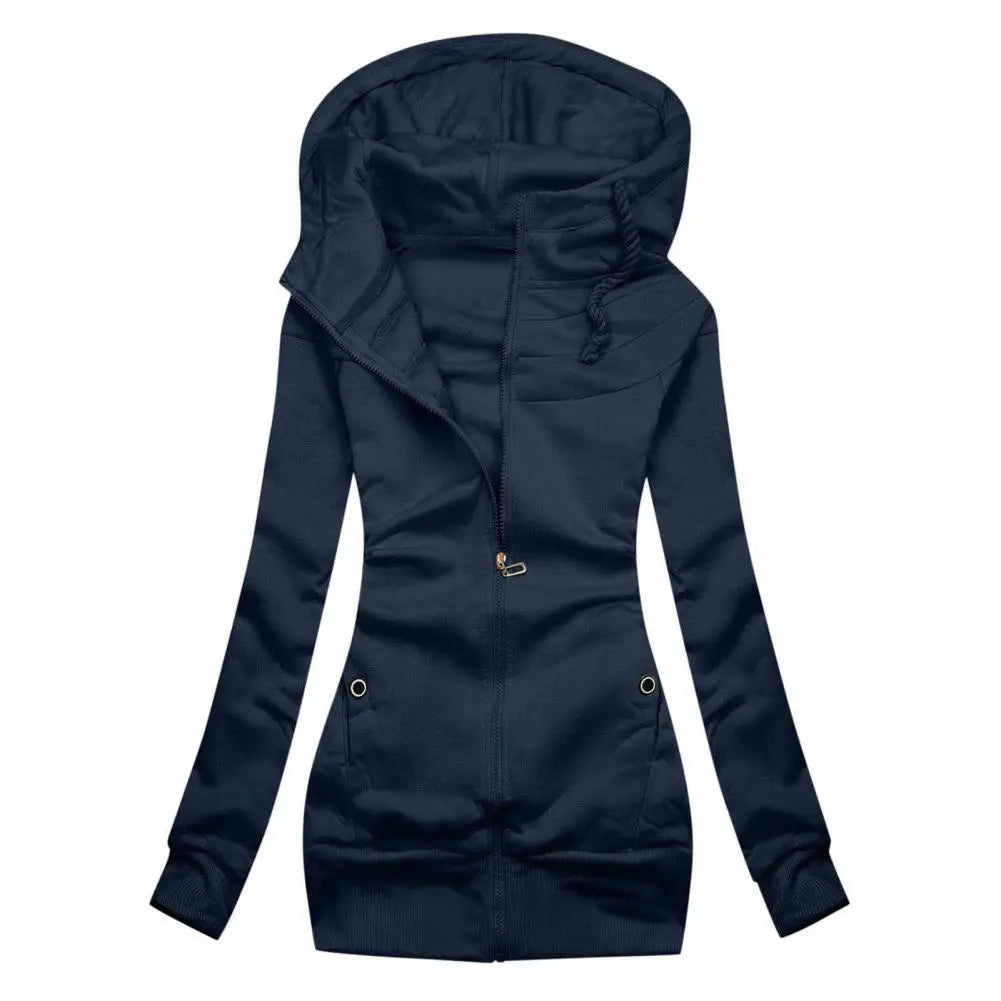Women's Cozy Fit Zip Up Winter Hoodie Jacket